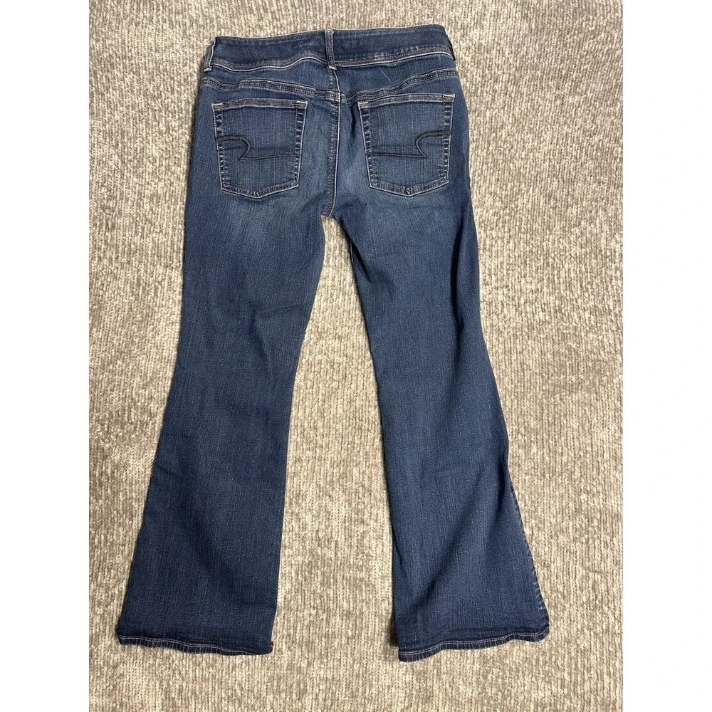 American Eagle Kick Boot Super Stretch Jeans Medium Wash Size 10 Bootcut